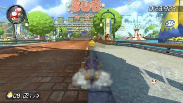 Water Park [200cc] - 1:11.646 - Ð¥ 3-UP (Mario Kart 8 Deluxe World Record) смотреть онлайн