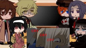 || реакция || великий из бродячих псов или БСД [ ацуши, кёка, Дазай, куникида, Акутагава, мори, чуя