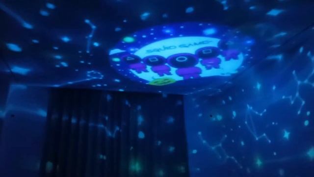 Halloween Gift Squid Game Galaxy Projector Star Projector for Bedroom, Best Gift for Kids Adults смотреть онлайн