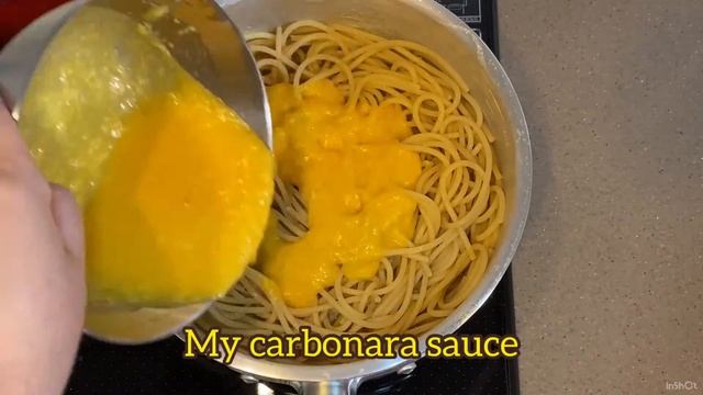Carbonara spaghetti with crispy guanciale. Whole egg + yolk style recommended by my friend😁 Thanks! смотреть онлайн