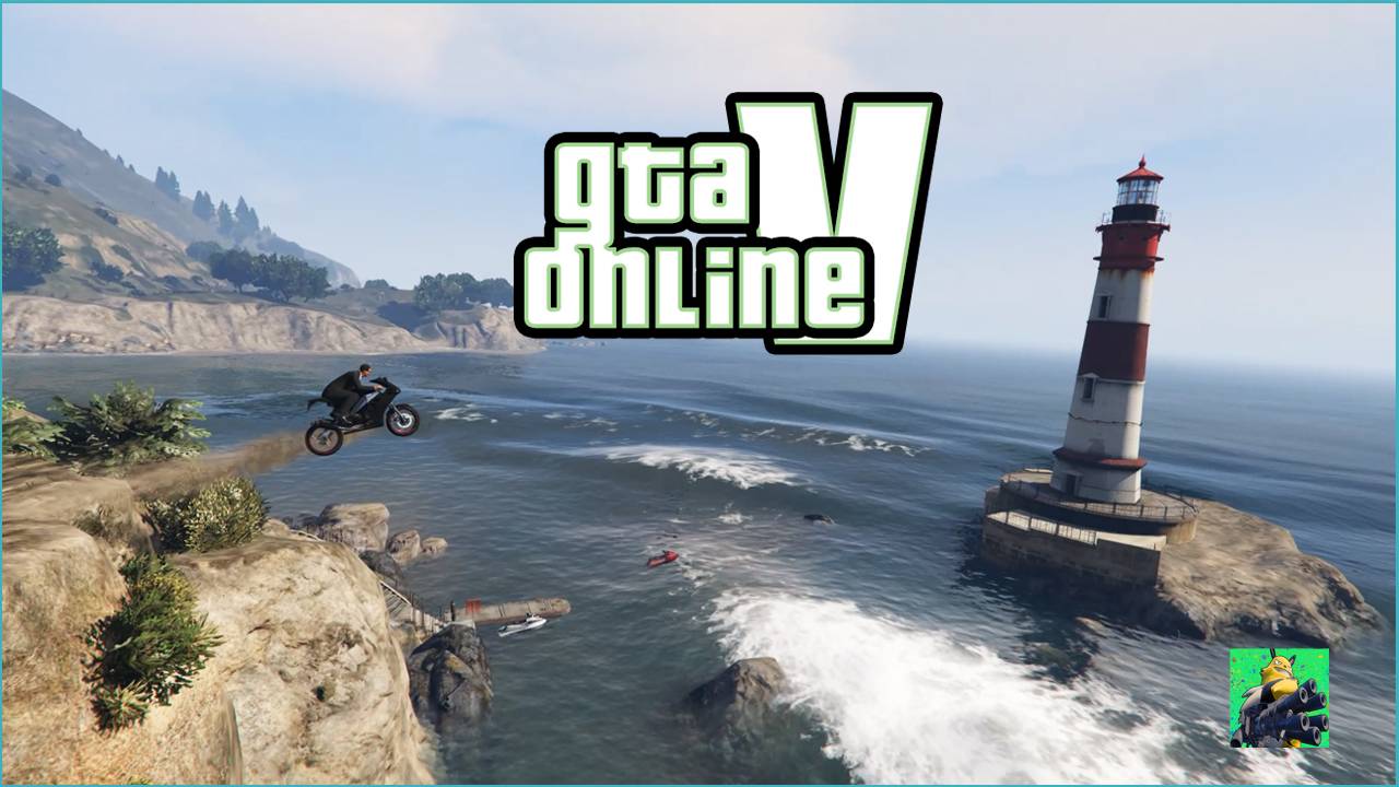 ГТА 5: Прыжки на мотоцикле через трамплины смотреть онлайн