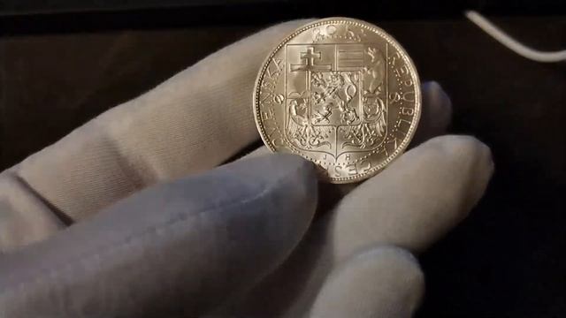 Обзор монеты 20 крон 1937 год, Чехословакия. смотреть онлайн