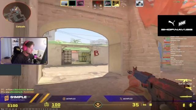 S1MPLE ПЫТАЕТСЯ НАБРАТЬ ФОРМУ И ВЕРНУТЬСЯ НА СЦЕНУ!! СИМПЛ В ШОКЕ С ИГРОКОВ НА FACEIT!! смотреть онлайн