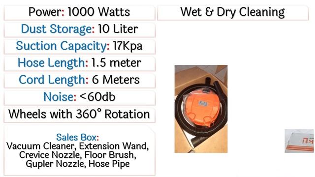 🔥 1000W Shakti VC-90 Wet Dry Vacuum Cleaner | घर के लिए 17 kPa सक्शन पॉवर वाला दमदार वैक्यूम क्लीनर смотреть онлайн