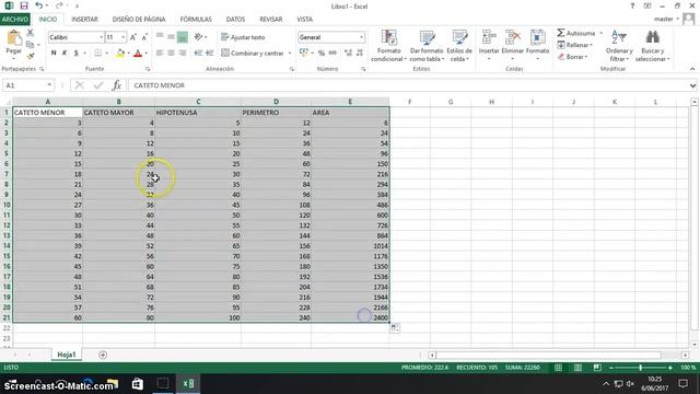 Teorema de Pitágoras en Excel смотреть онлайн