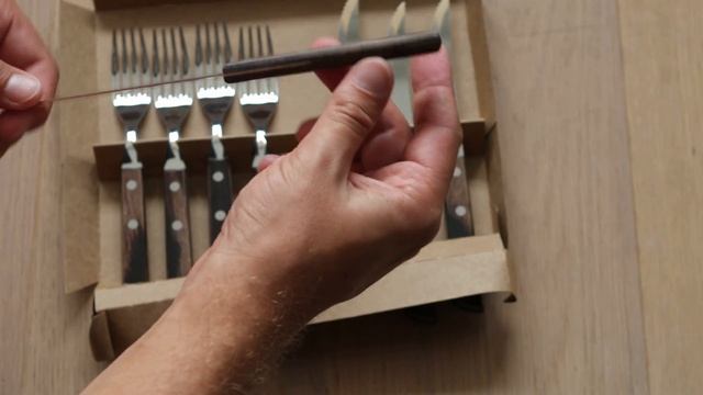 Tramontina Churrasco Set of 12 Steak Knives and Forks Light Brown смотреть онлайн