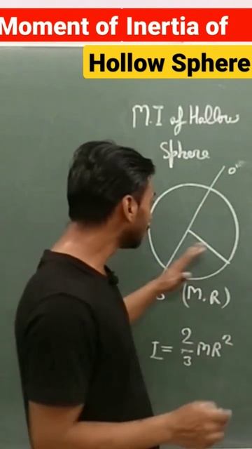 What is moment of inertia of hollow sphere formula? #neet #aiims #neetphysics #physicsneet #shorts смотреть онлайн