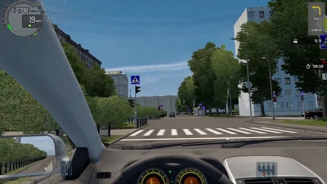 ЭКЗАМЕН В ГОРОДЕ! (CITY CAR DRIVING VR) #1