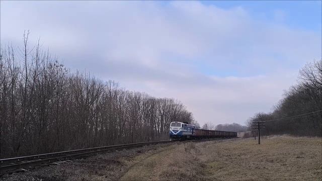 ТЭ33АС-3007 с грузовым поездом #CFM смотреть онлайн