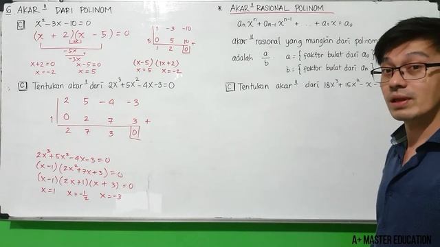 SUKU BANYAK POLINOMIAL 04 - Mencari Akar Polinom Dan Mencari Akar Rasional