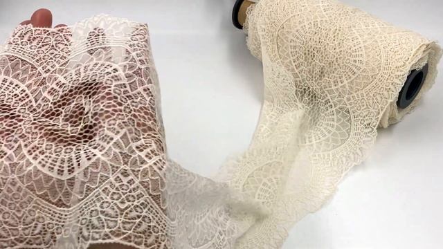 264 Кружево эластичное 18 см, Италия, шампань смотреть онлайн