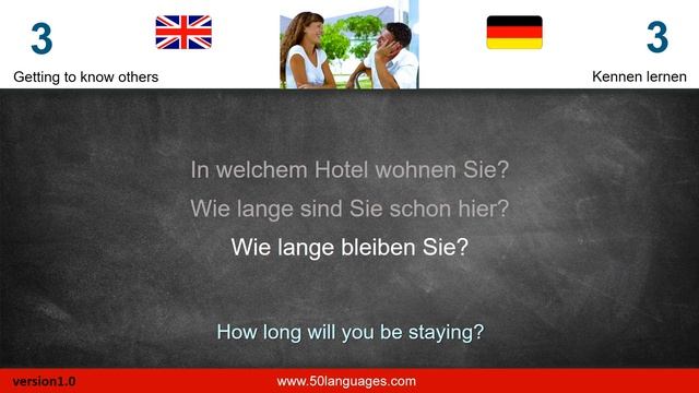 50 Languages English German for beginners 003 смотреть онлайн