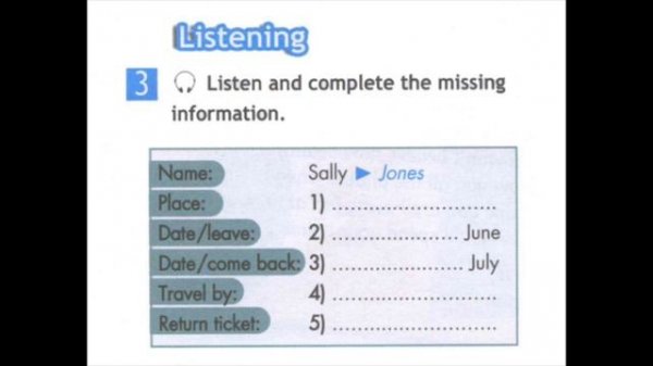 Spotlight 5 Workbook Audio Ex. 3, p. 71