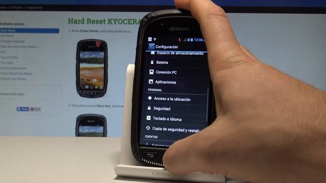 How to Change Language in KYOCERA Torque |HardReset.info смотреть онлайн