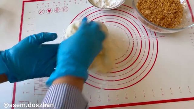 Бауырсак с начинкой .Қызыл ірімшік қосылған бауырсақ. смотреть онлайн