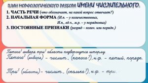 Морфологический разбор имени числительного. 16.01.22
