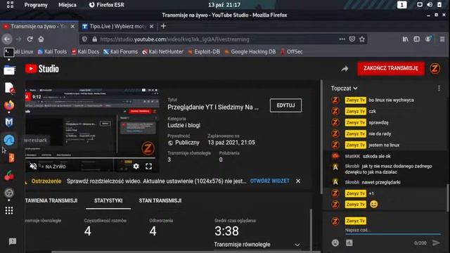 Przeglądanie YT I Siedzimy Na Linux Zapraszam - przedłużany live = 1zł - 3min смотреть онлайн