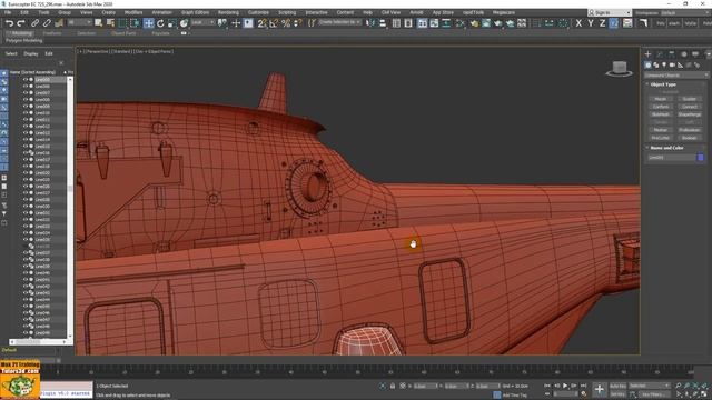 Eurocopter EC 725 in 3ds max Work in Progress смотреть онлайн