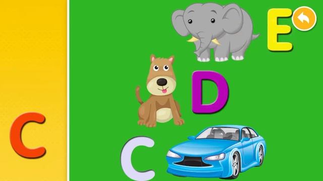 Учим первые семь английских букв алфавита A.B.C.D.E.F.G. смотреть онлайн