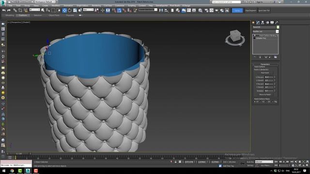 Patch Deform - 3ds Max Tutorial смотреть онлайн