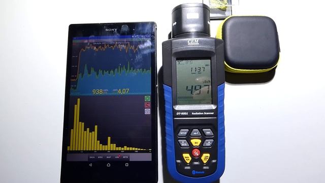 Geiger counter DT-9501 & Raysid Scintillator смотреть онлайн
