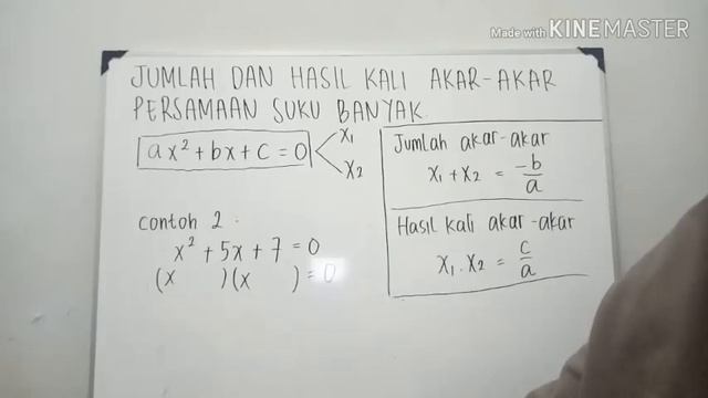 MATERI JUMLAH DAN HASIL KALI AKAR-AKAR PERSAMAAN SUKU BANYAK смотреть онлайн