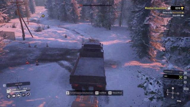 SnowRunner Pedro Bay Weather conditions challenge смотреть онлайн