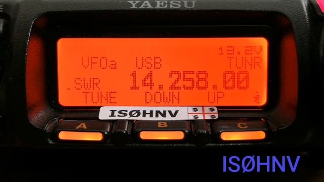 PY2CP Brazil - IS0HNV Sardinia 9206 Km Fishing pole antenna 100 Watt in 20 Meters band смотреть онлайн