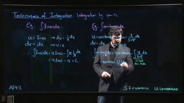 Techniques of Integration - Integration by Parts: 06. arctan(x) смотреть онлайн