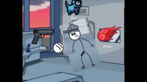 Henry stickmin attacking the tower