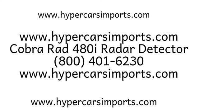 hypercarsimports.com Cobra Rad 480i Radar Detector Supercar Hypercar смотреть онлайн