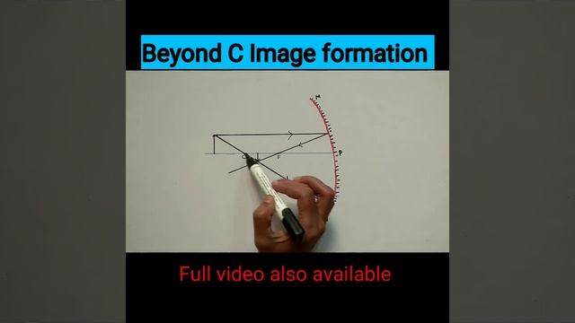 Beyond C Image formation by Concave Mirror class 10 #shorts смотреть онлайн