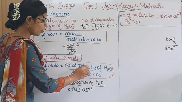 Solved Problems ( Calculations based on number of atoms / molecules)| Class 10 Science Term 1 Unit7 смотреть онлайн