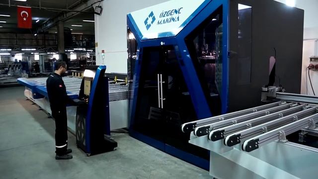 Режещ и обработващ център CNC за AL профили Ozgenc CUBITRON 600 AL / Processing and Cutting Center смотреть онлайн