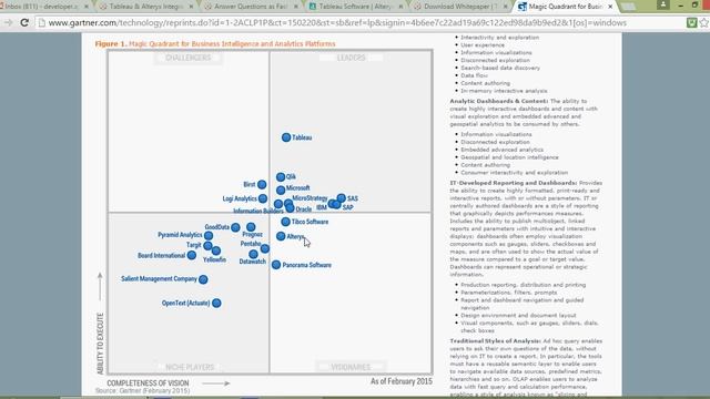 Business Intelligence Current Market Trends - 2015 - Tableau & Alteryx Top смотреть онлайн