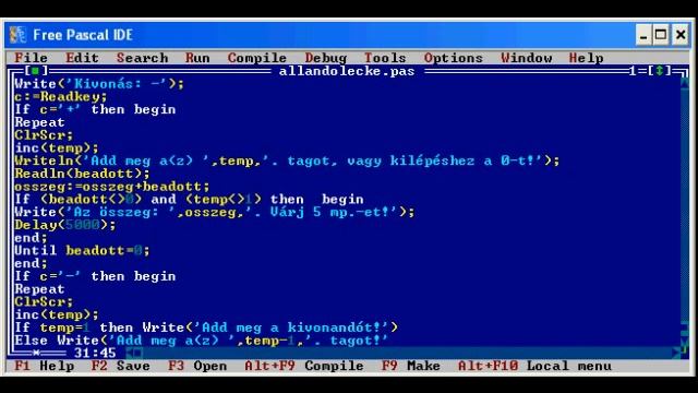 Programozás Pascal nyelven: 4. rész смотреть онлайн