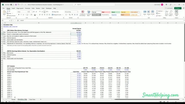 Valuation Template: SDE, EBITDA, Revenue, DCF смотреть онлайн