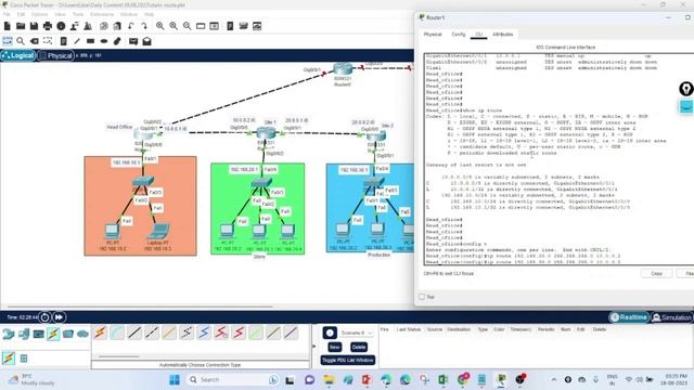 Cisco Static Routing смотреть онлайн