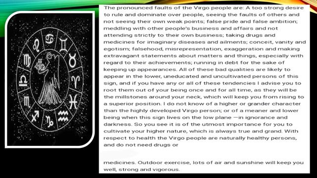 virgo sign .horoscope . upperintermediate level смотреть онлайн