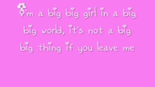 Emilia - Big Big World (lyrics) смотреть онлайн
