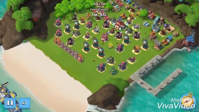 Аццкие девки Атаки с карты (на 3х атакующих статуях) Без буста Boom Beach❄ смотреть онлайн