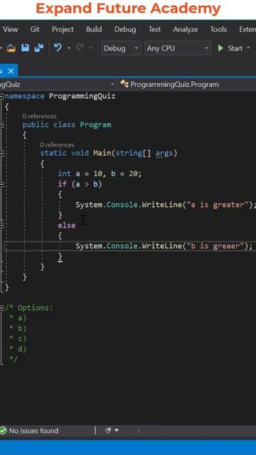 Programming Quiz Questions - Q17 - Expand Future Academy #Shorts #Programming смотреть онлайн