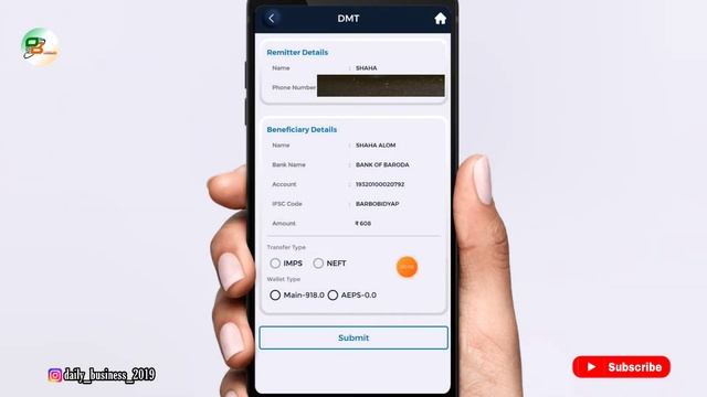 Rnfi Relipay Money transfer transaction Process Step 3 by @DailyBusinessOfficial смотреть онлайн