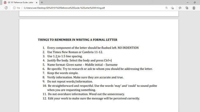 How to Write a Formal Letter - Purposive Communication смотреть онлайн