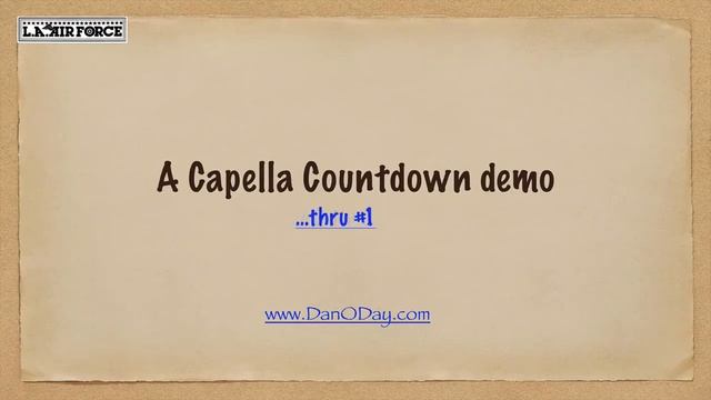 A Capella Radio Jingle Countdown Numbers 40 to 1 смотреть онлайн