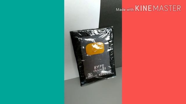 Как сделать золотую кнопку YOUTube из картона. смотреть онлайн
