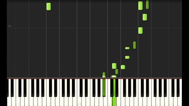 Dan Dan Kokoro Dragon Ball GT Opening - Piano Tutorial Synthesia смотреть онлайн