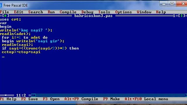 Turbo Pascal - Tek ve Çift Toplam Bulma смотреть онлайн