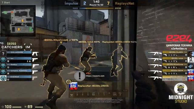 Impulse vs rBO3Db | map 1, de_train | Групповой этап SUNRISE CHALLENGE 2017 | CS:GO смотреть онлайн