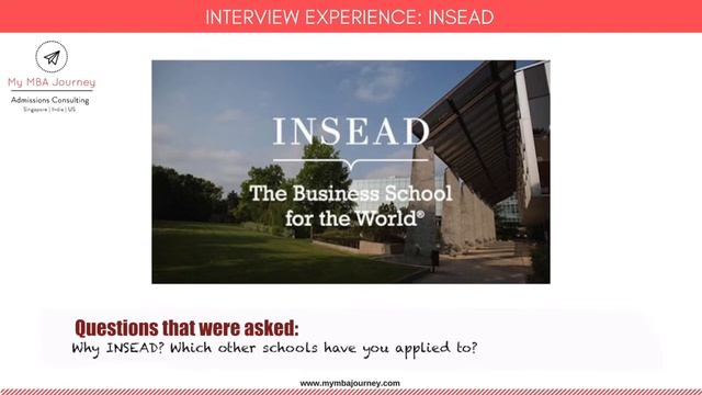 INSEAD INTERVIEW EXPERIENCE | INDIAN ADMIT | HOW TO GET INTO INSEAD смотреть онлайн